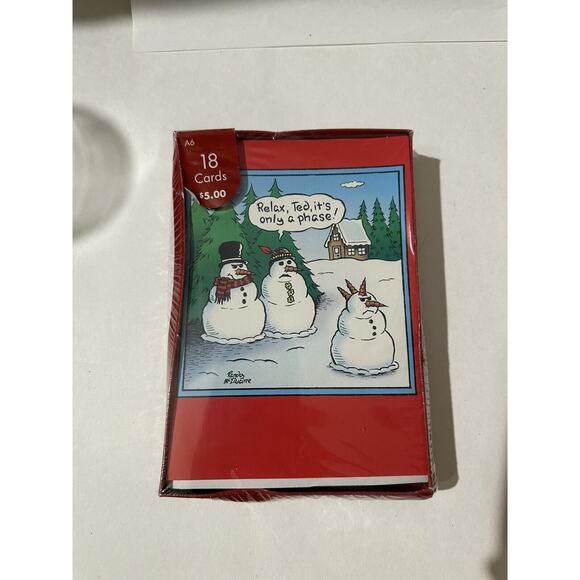 3 Box Of 12 Ea -Relax Its Only A Phase & Prance Stars 54 Christmas Funny Cards - Picture 8 of 8
